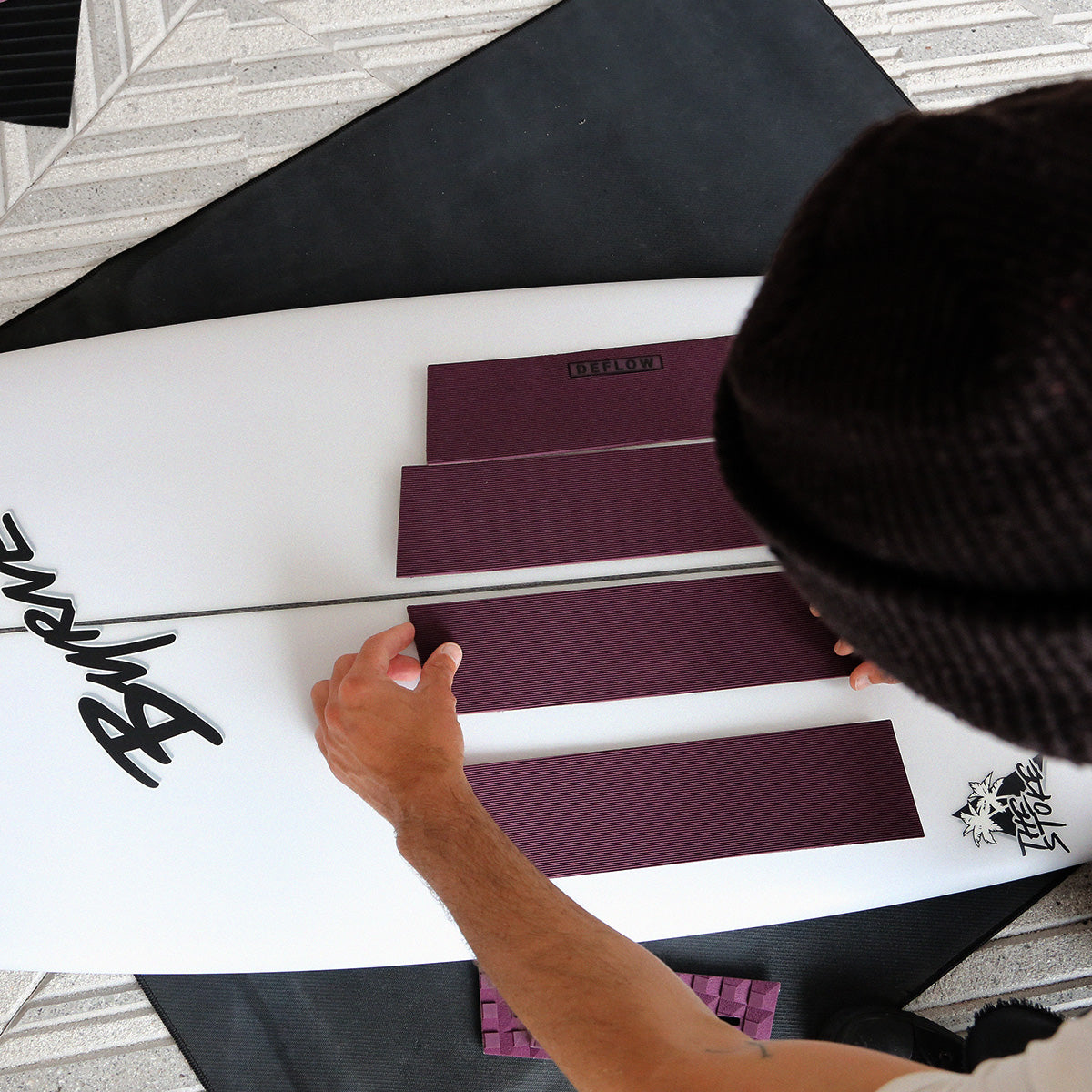 FRONT PAD - DARK CHERRY