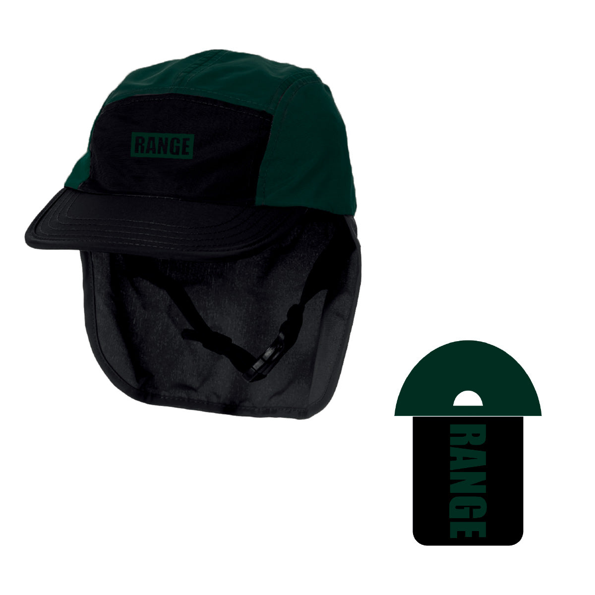 RANGE SURF CAP / GREEN×BLACK
