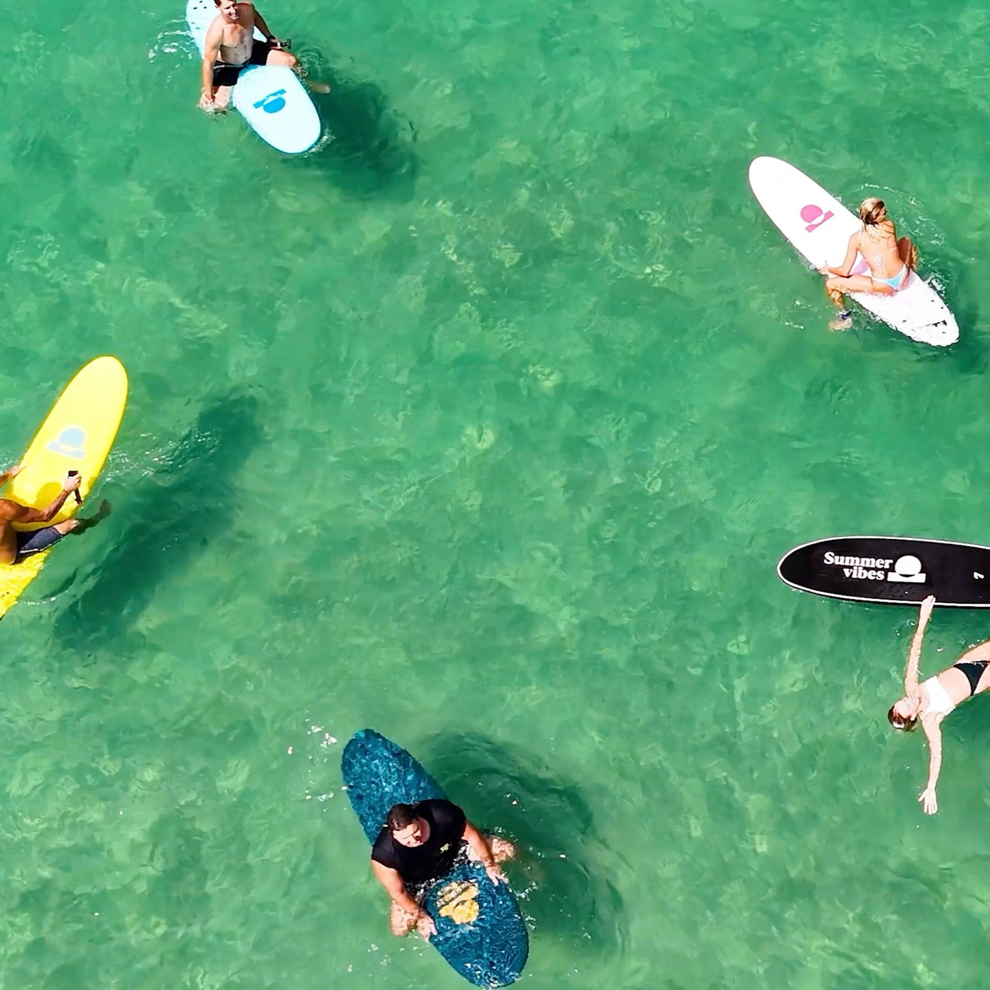 SummerVibes Mini Mal 8' Softboard -Pink