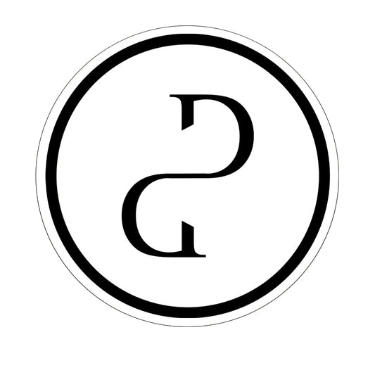 DEFLOW STICKER circle BLACK / WHITE