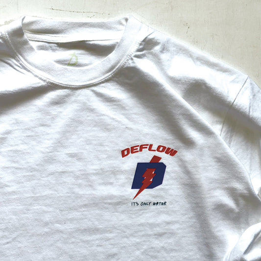 DEFLOW Long Sleeve Tee -White/ M,L,XL