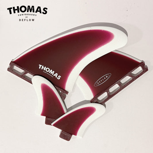 THOMAS BEXON TWINZER FIN - BURGUNDY/ WHITE