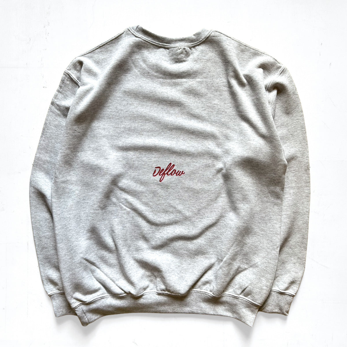 DEFLOW クルーネック スウェット Sweatshirt Ash / M , L , XL