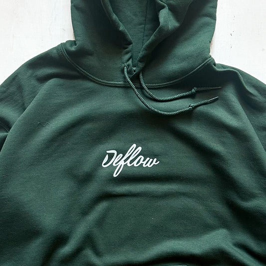 DEFLOW プルオーバーパーカー Hooded Green / M , L , XL