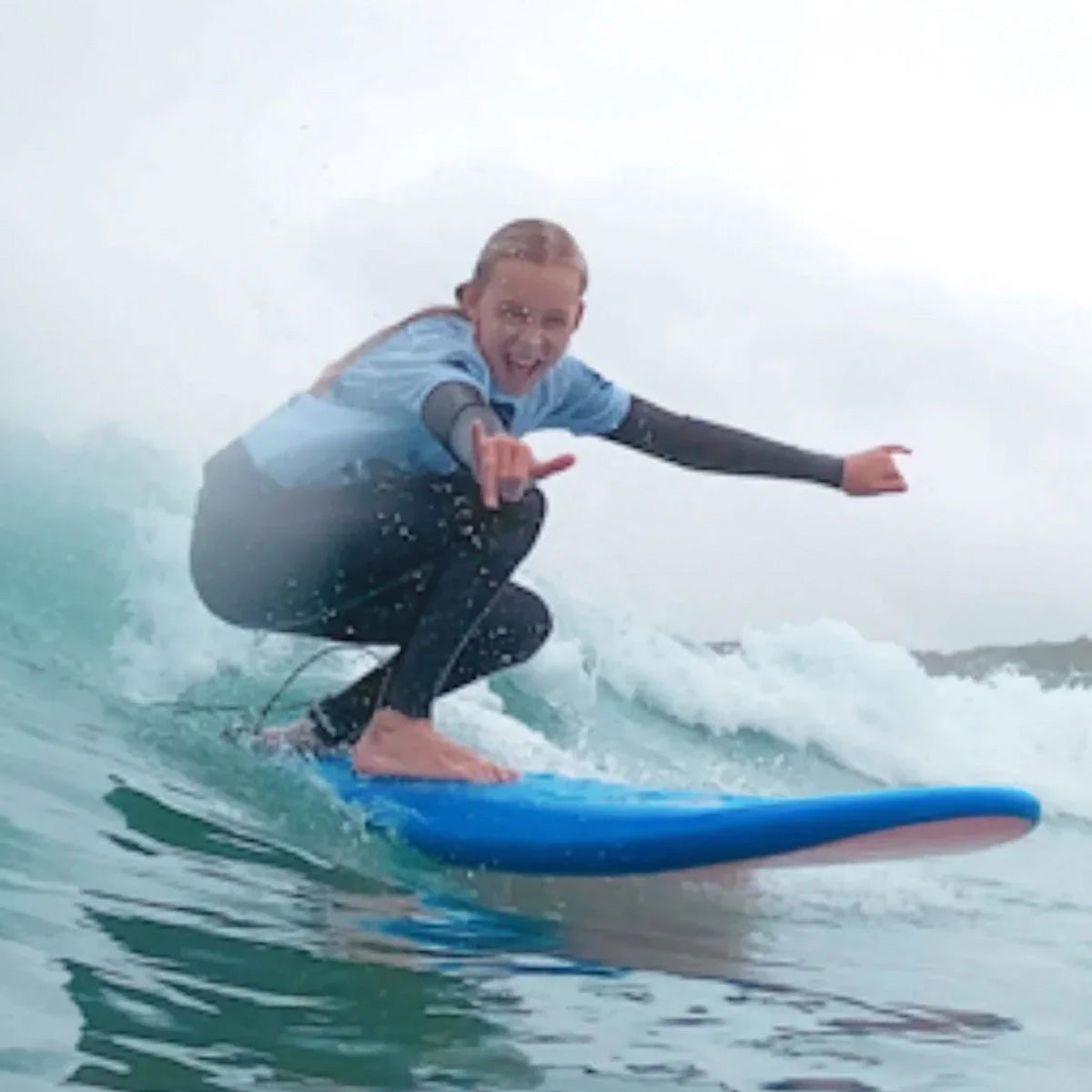 SummerVibes Mini Mal 9' Softboard -Turquoise