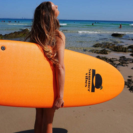 SummerVibes Mini Mal 8' Softboard -ORANGE