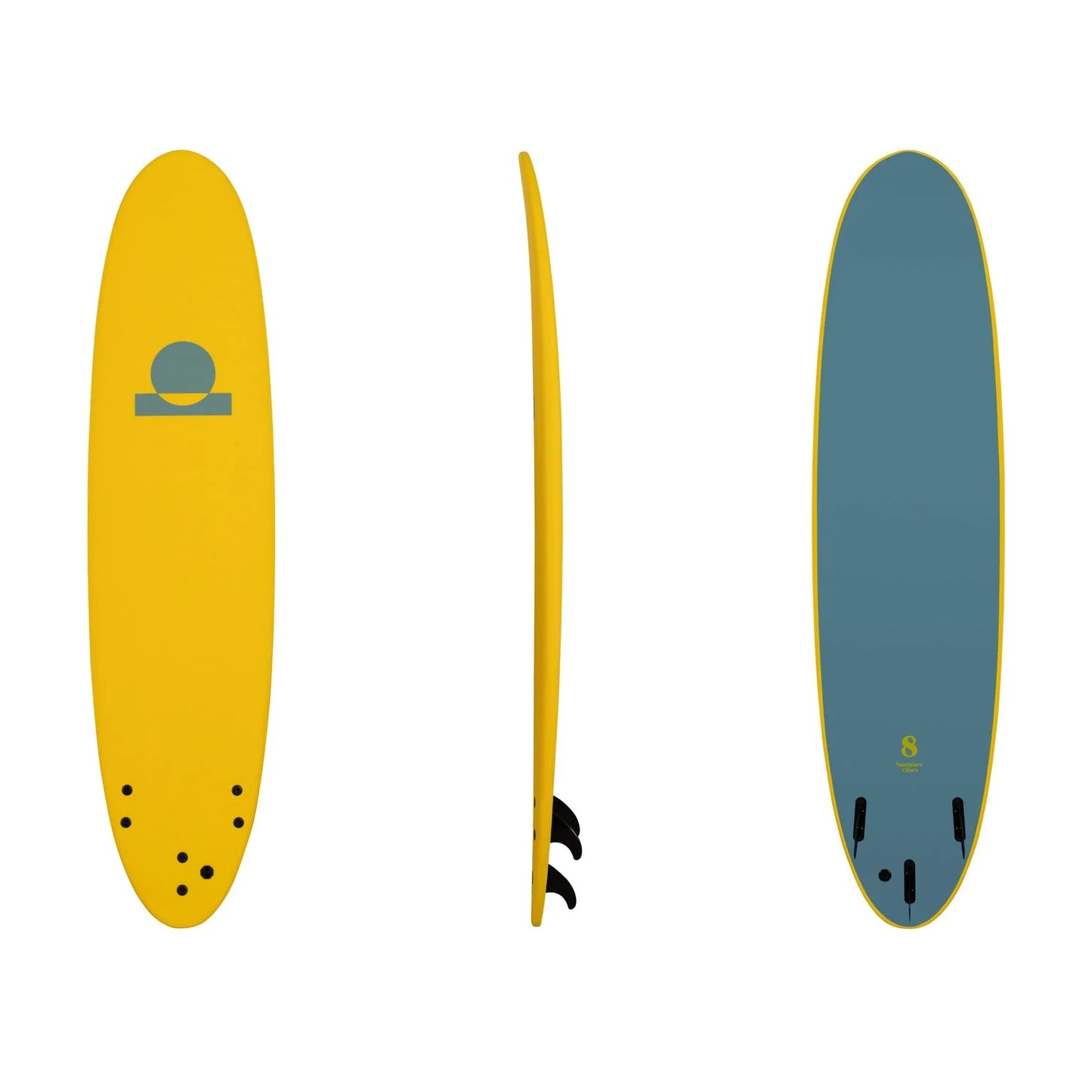 SummerVibes Mini Mal 8' Softboard -Yellow
