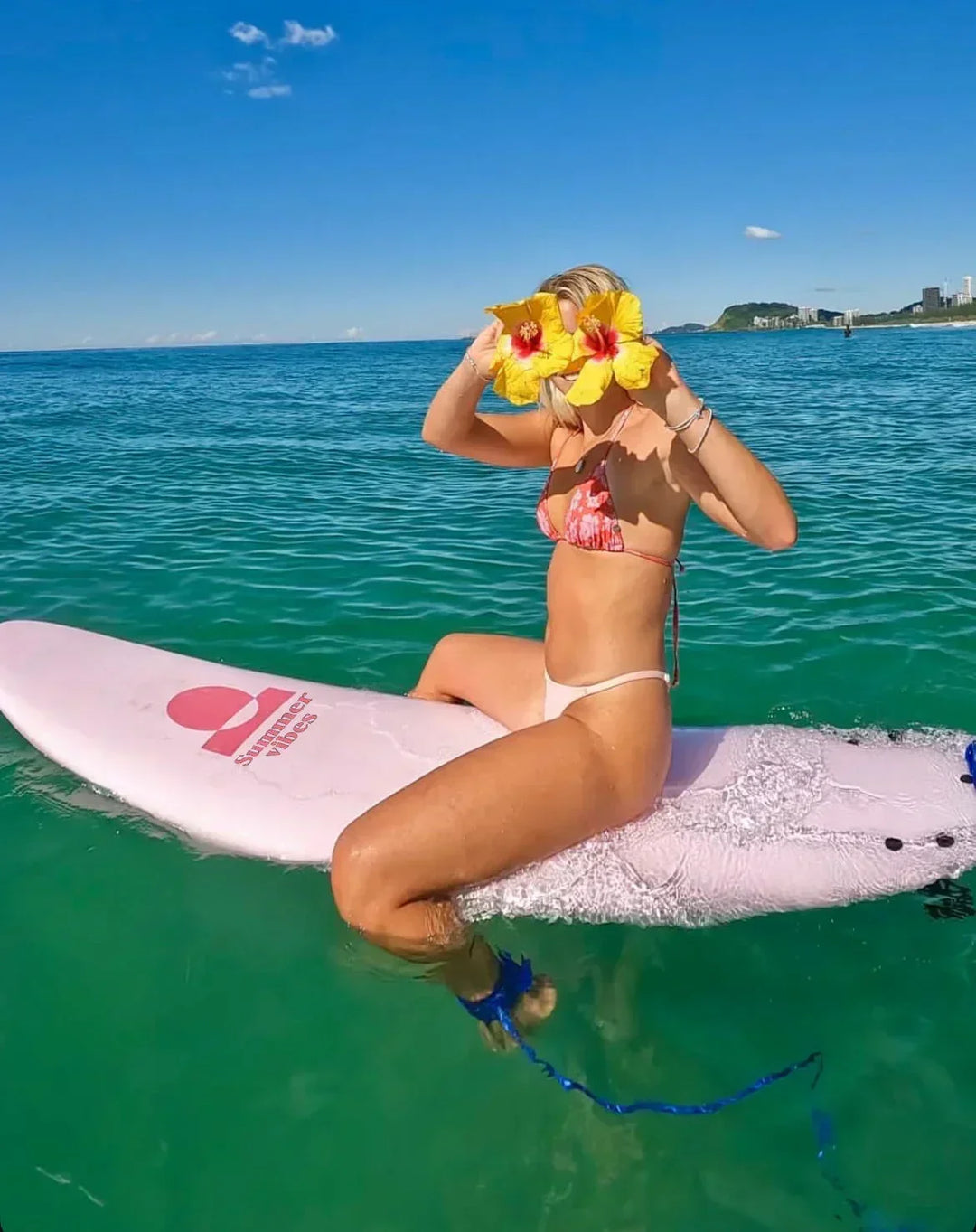 SummerVibes Mini Mal 8' Softboard -Pink