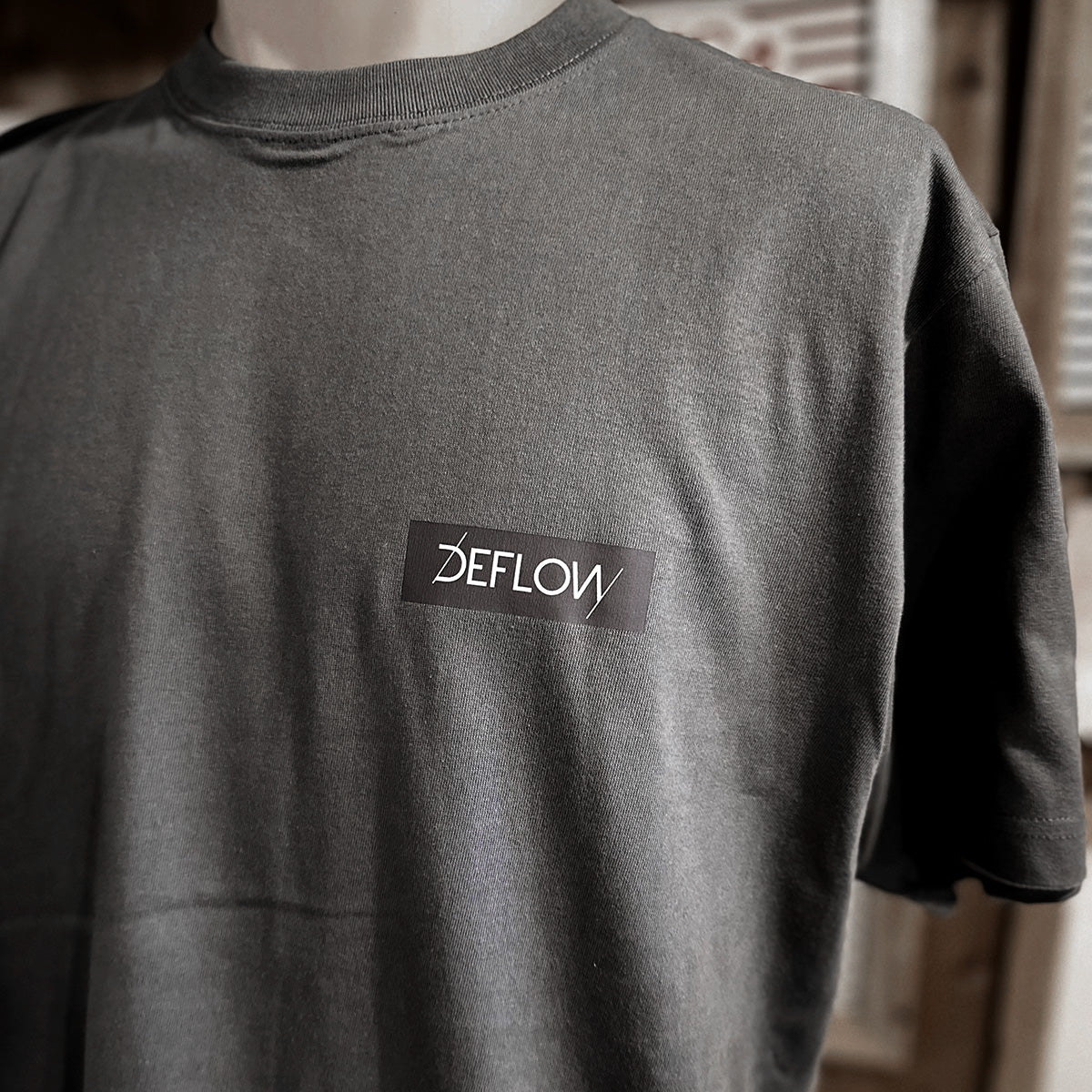 DEFLOW T-shirt HazyBLACK