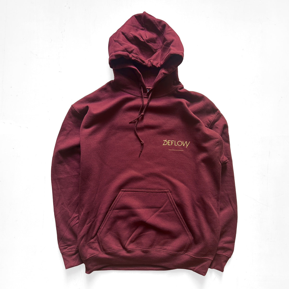 DEFLOW プルオーバーパーカー Hooded Burgundy / M , L , XL