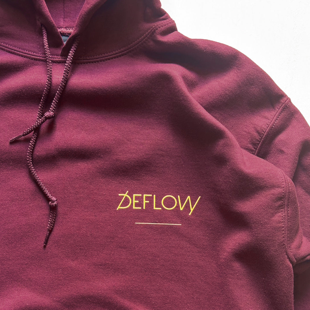 DEFLOW プルオーバーパーカー Hooded Burgundy / M , L , XL