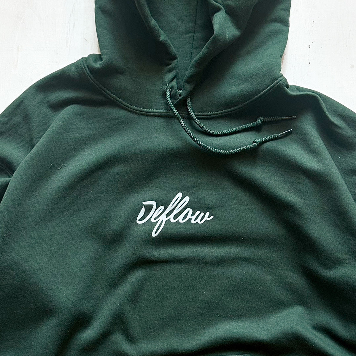 DEFLOW プルオーバーパーカー Hooded Green / M , L , XL