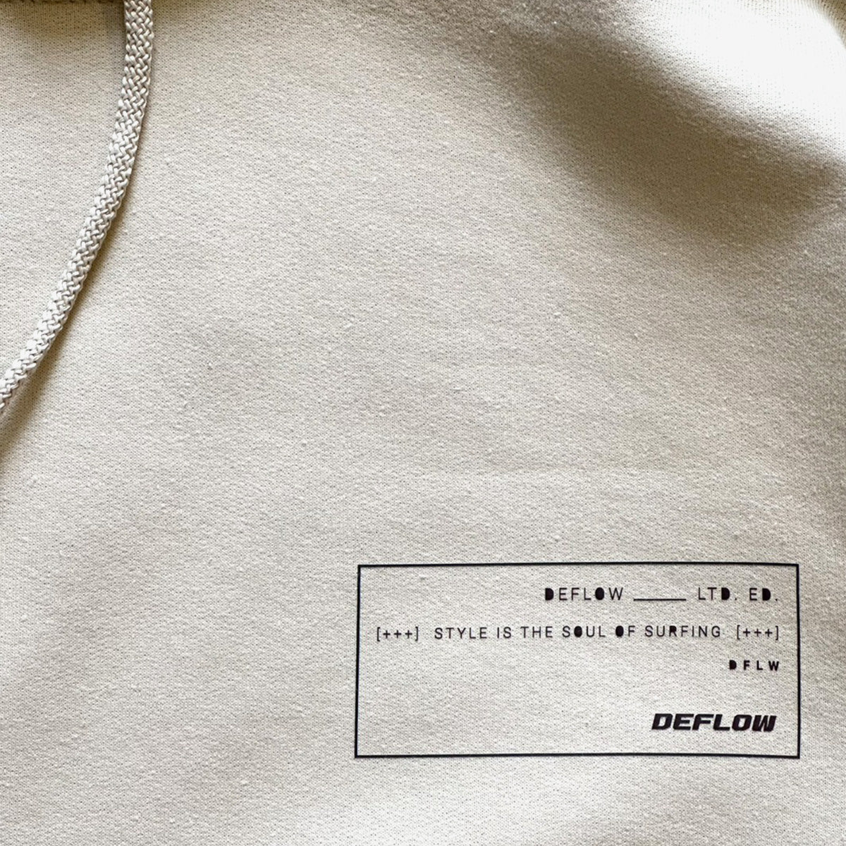 DEFLOW HOODIE Sweatshirt 8.0oz -Sand / M,L,XL