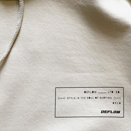 DEFLOW HOODIE Sweatshirt 8.0oz -Sand / M,L,XL