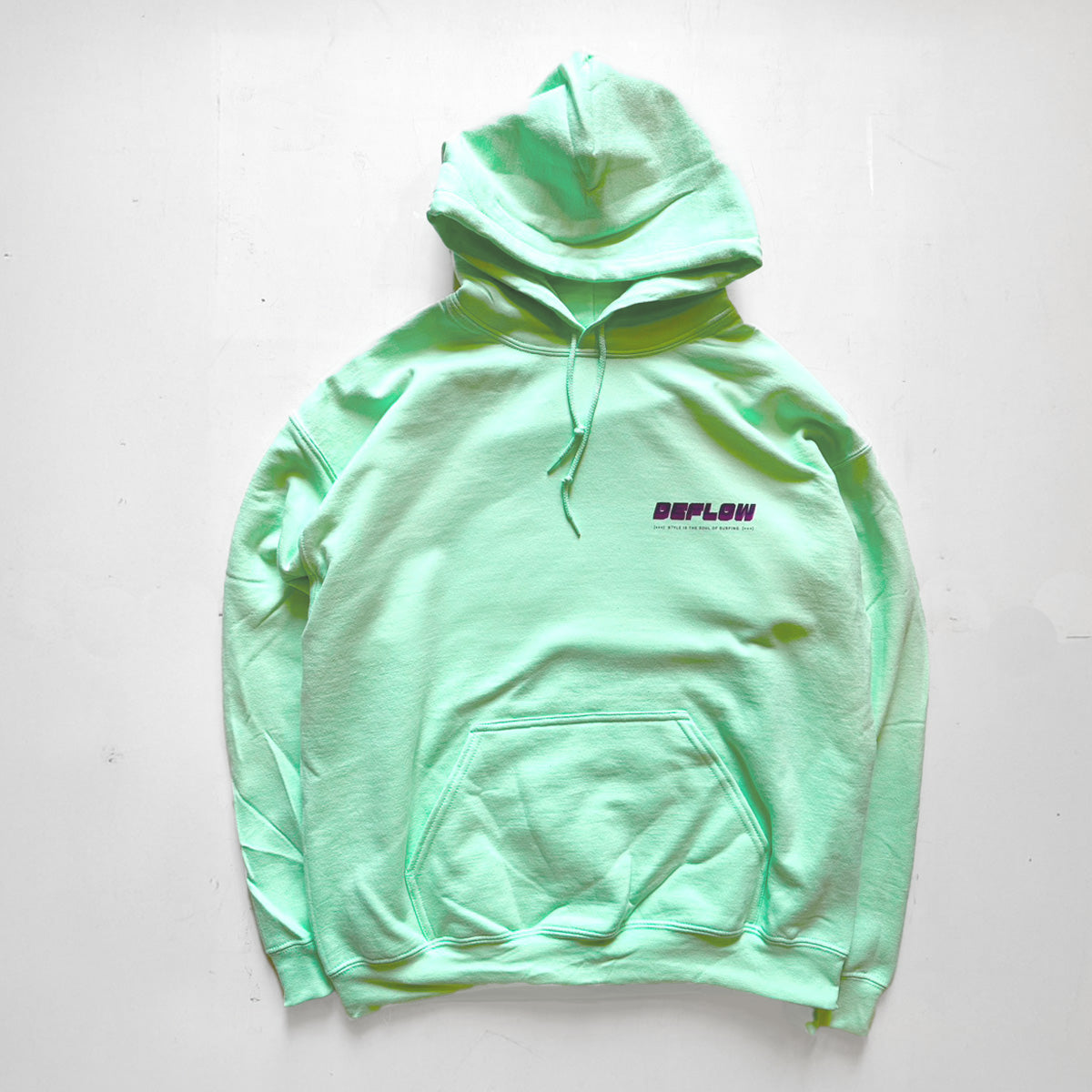 DEFLOW HOODIE Sweatshirt 8.0oz -Mint / M,L,XL