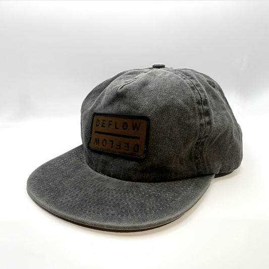 DEFLOW Washed Cotton Cap / Black