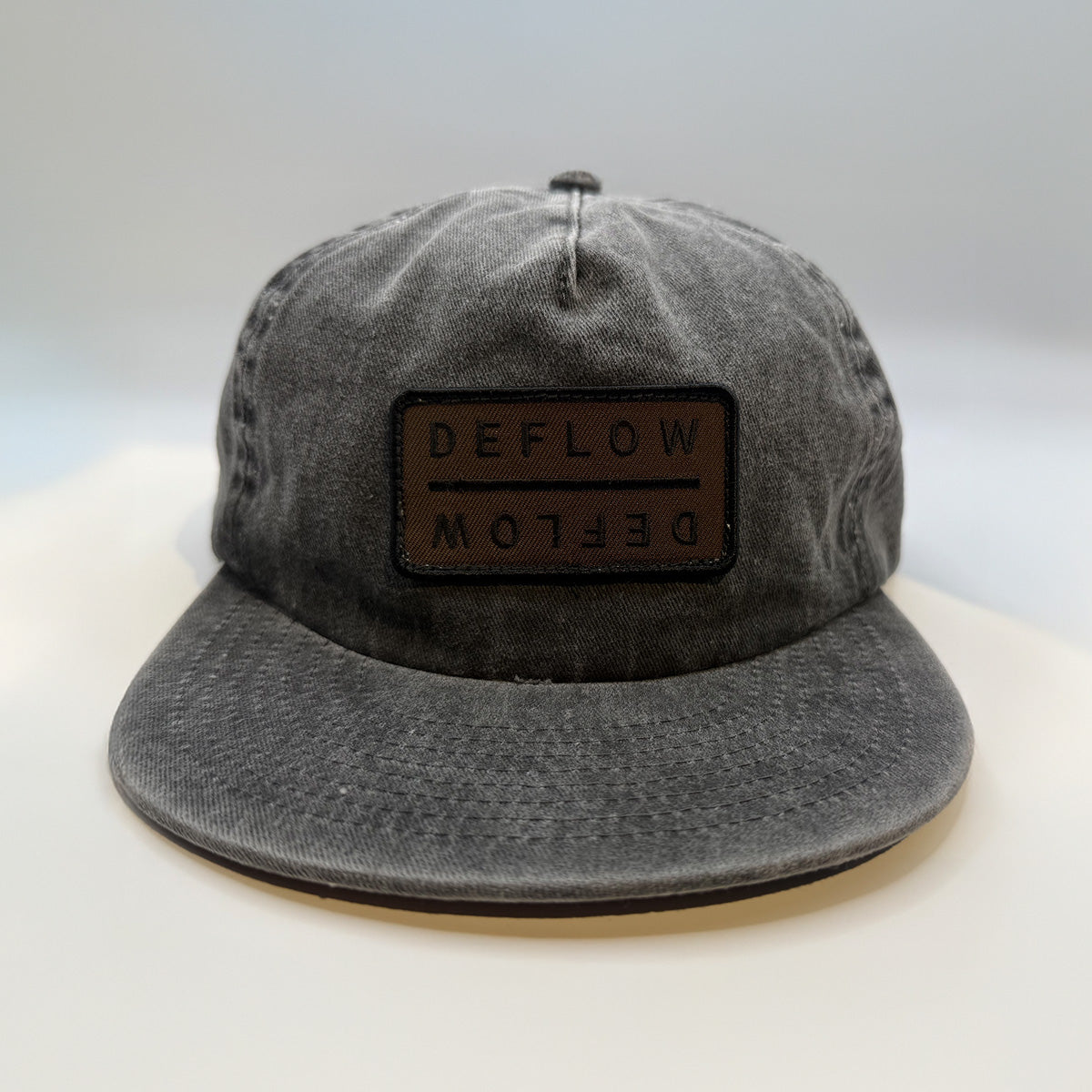 DEFLOW Washed Cotton Cap / Black