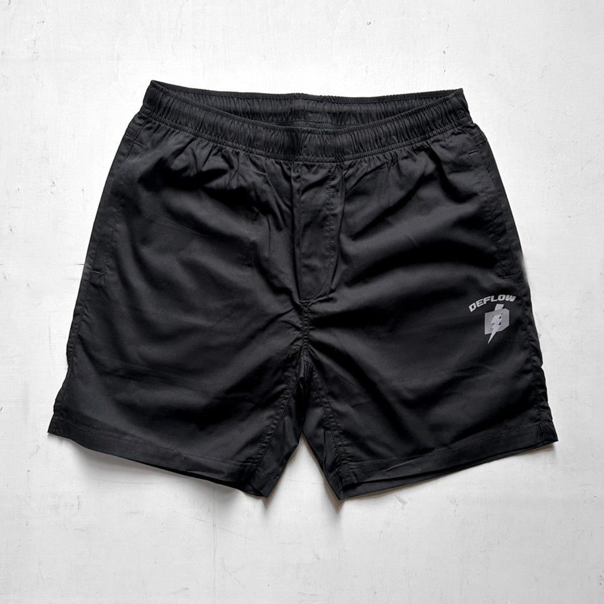 DEFLOW Beach Shorts / BLACk
