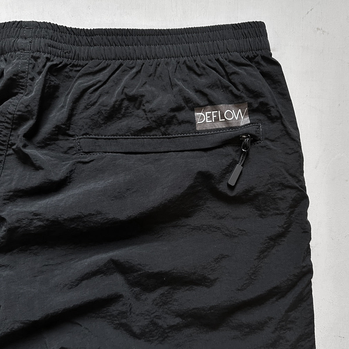 DEFLOW Nylon PANTS  - BLACK