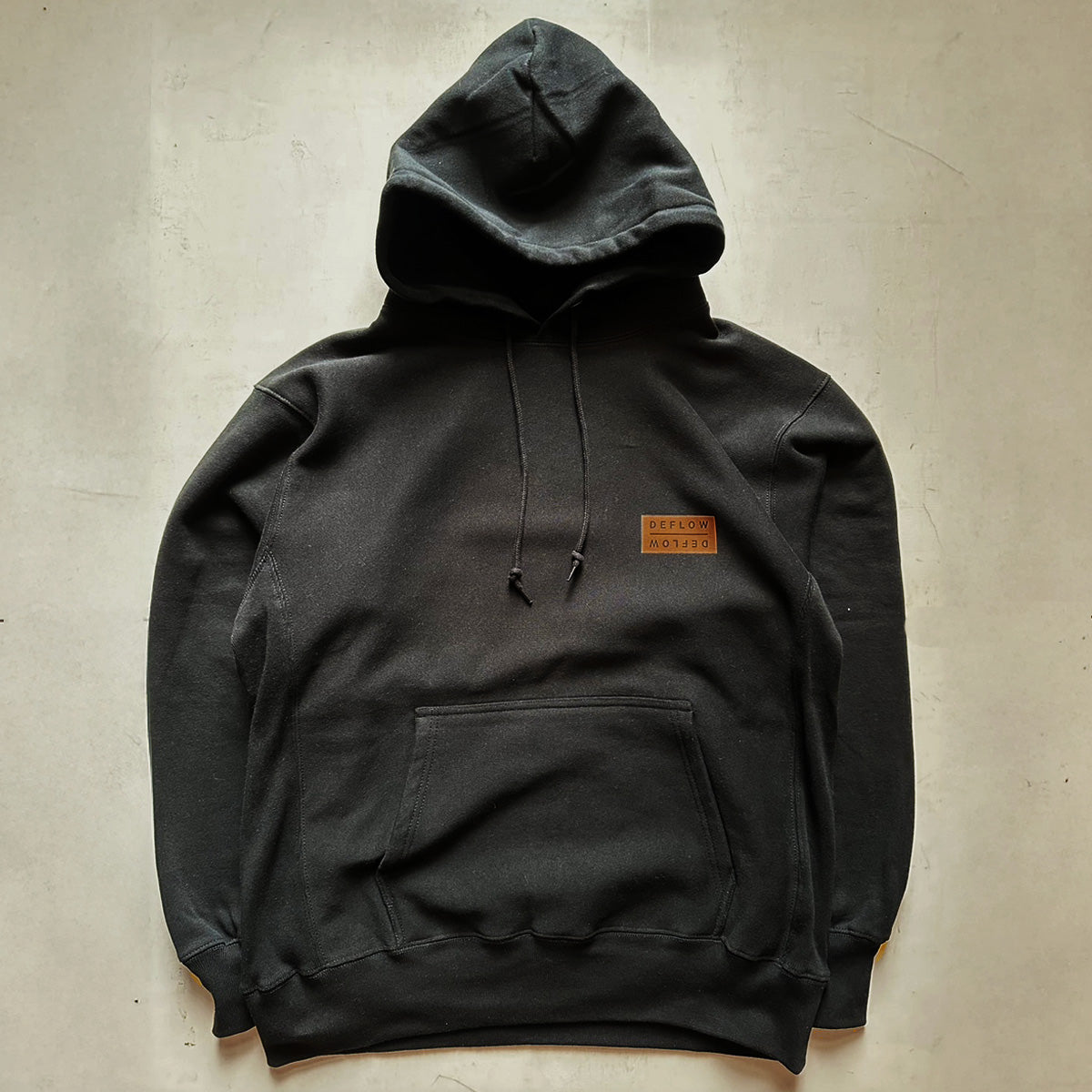 DEFLOW HOODIE 12.0oz BLACK