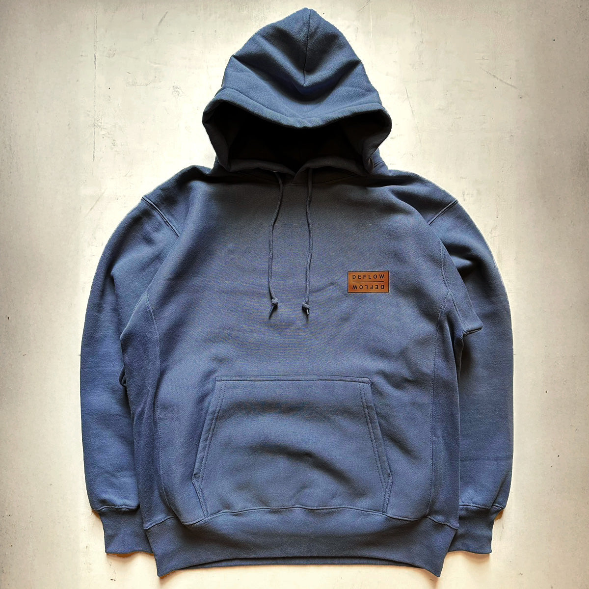 DEFLOW HOODIE 12.0oz STONEBLUE